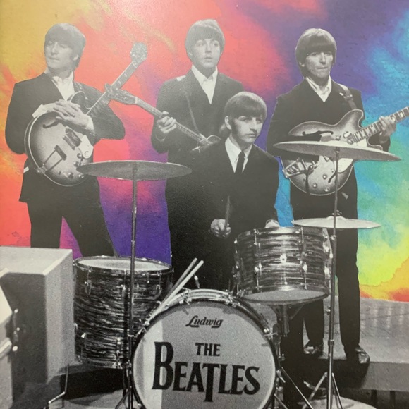 The Beatles Poster with Frame 14” x 11” - Picture 2 of 3